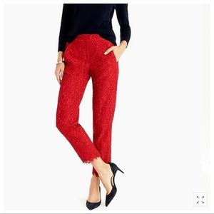 Perfect J. Crew Easy Pant in Festive Red Size 2